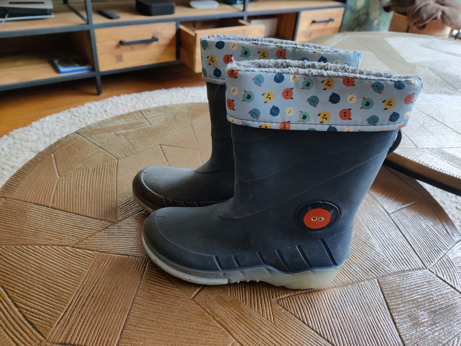 Regenlaarzen maat 30/31 blauw, Gebruikt, Jongen of Meisje, Ophalen of Verzenden, Laarzen