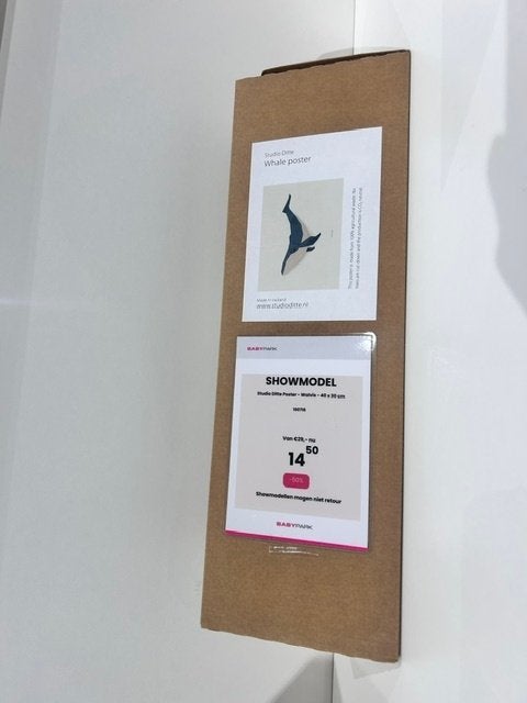 Studio Ditte Poster - Walvis - 40  30 cm 190718, Rechthoekig Staand, Nieuw, Ophalen of Verzenden, Sport