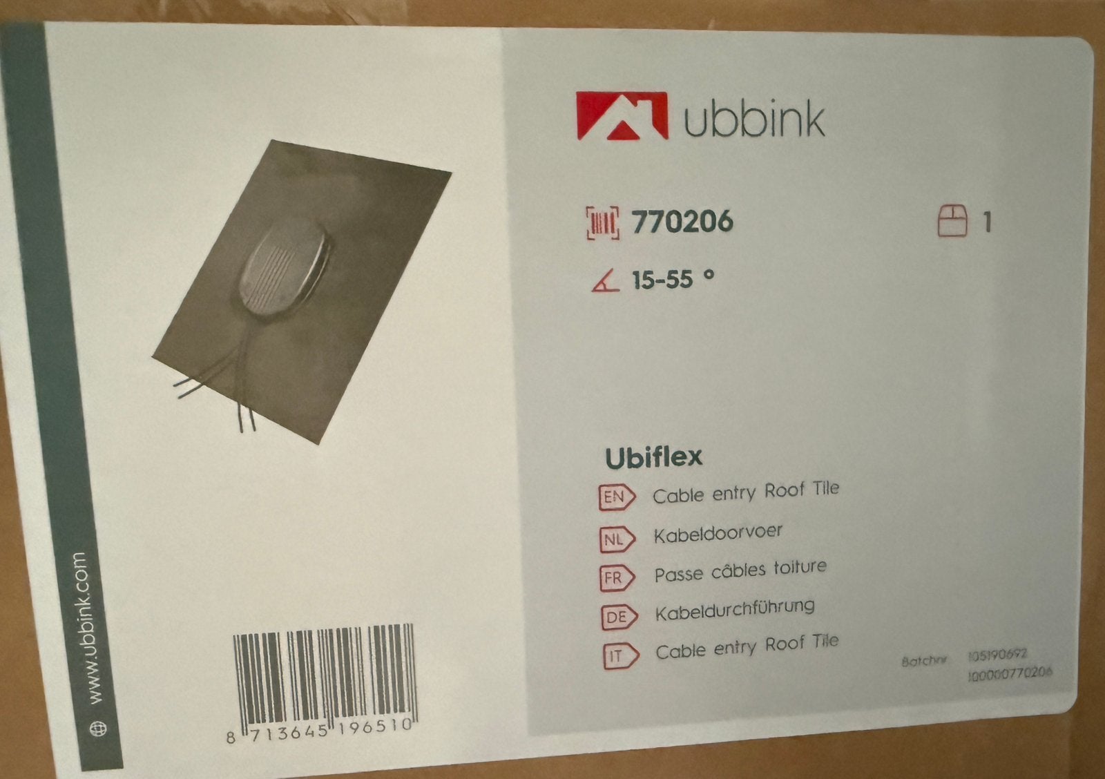 Ubbink Ubiflex kabeldoorvoer, Ophalen of Verzenden, Zo goed als nieuw, Overige typen
