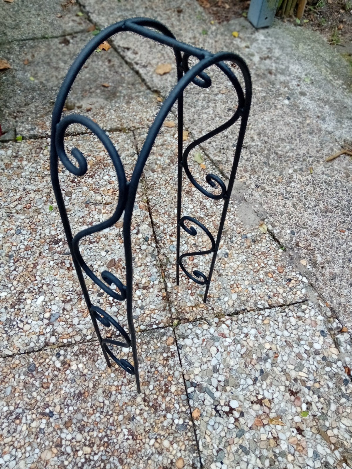 Klein zwaar smeedijzere plantenrekje/plantenboog, Ophalen of Verzenden