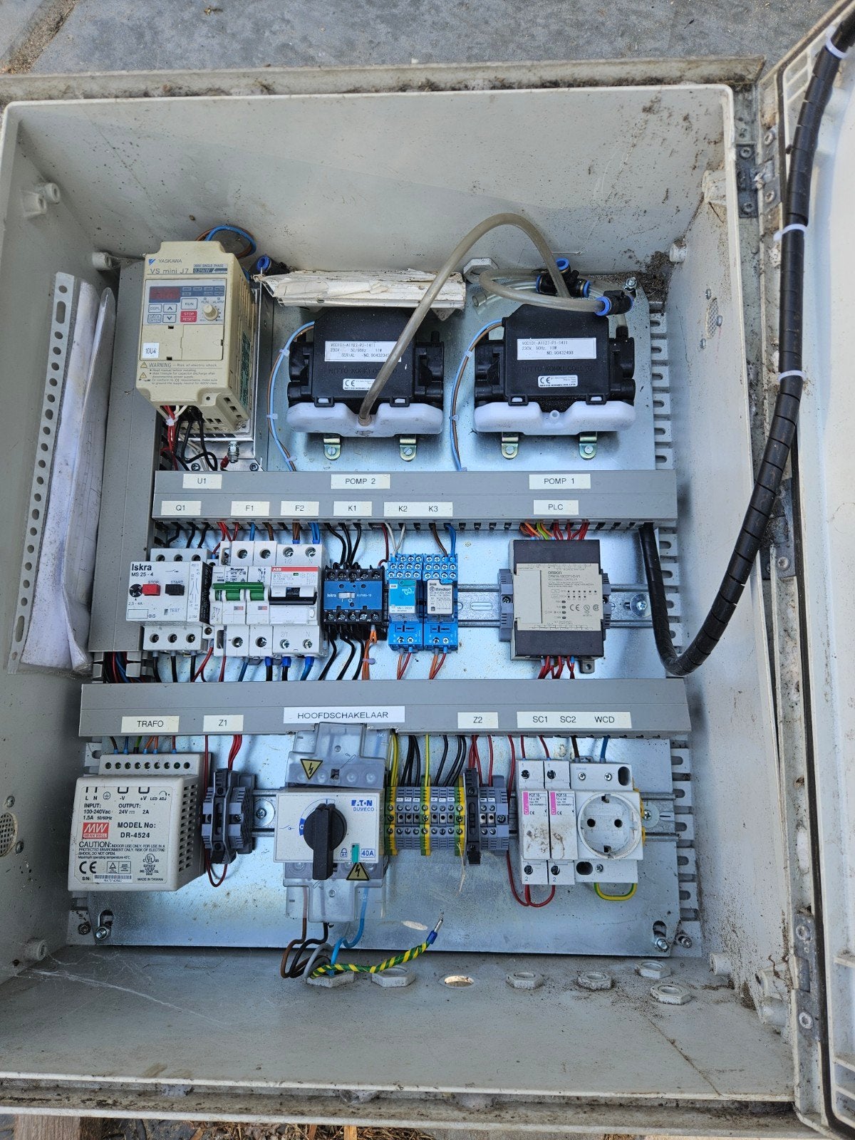 schakelkast, Doe-het-zelf en Verbouw, Elektra en Kabels, Ophalen, Gebruikt, Installatieautomaat