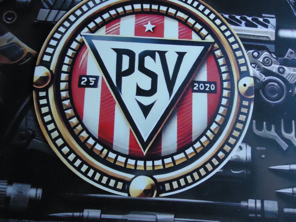 Tinnen Wandplaat PSV 20 cm rond, Maat XS of kleiner, Verzenden, Nieuw, Shirt