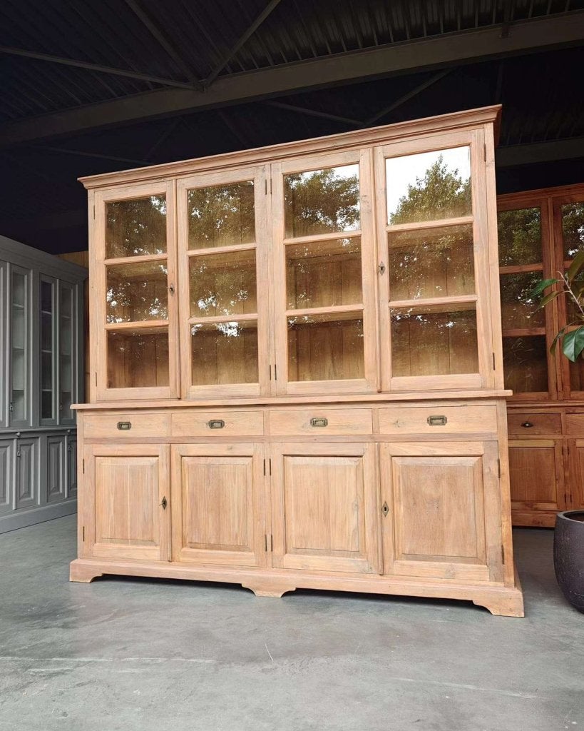 Grote massief teakhouten buffetkast | Servieskast teak #3123, Gebruikt, -, 200 cm of meer, -