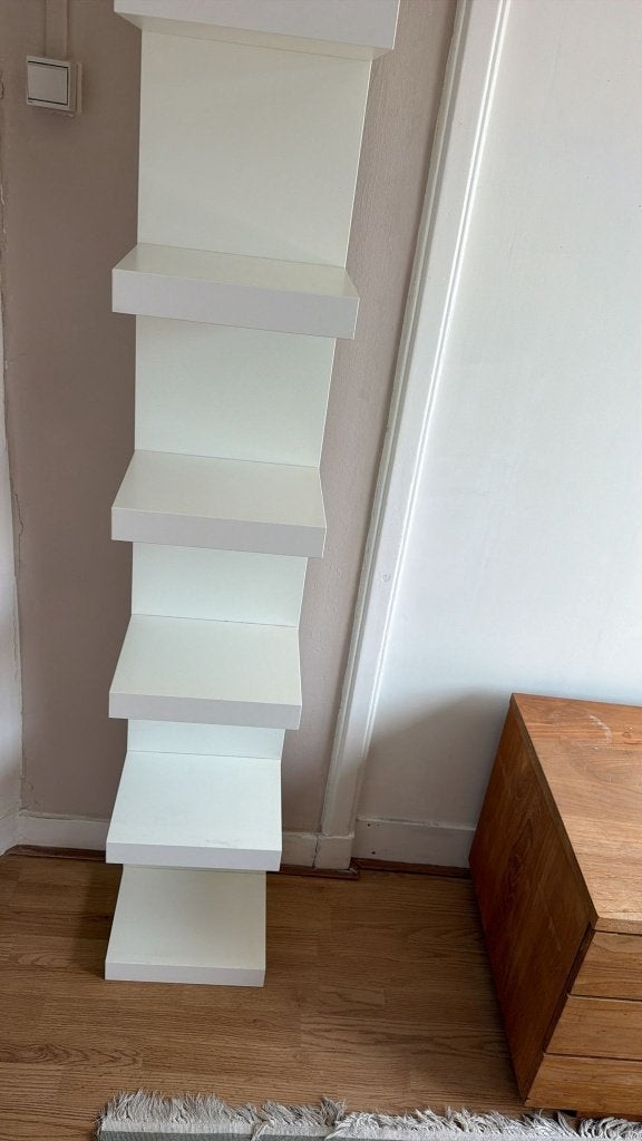 kast Ikea LACK Wandrek, wit, Ophalen, Minder dan 50 cm, Gebruikt, Minder dan 25 cm