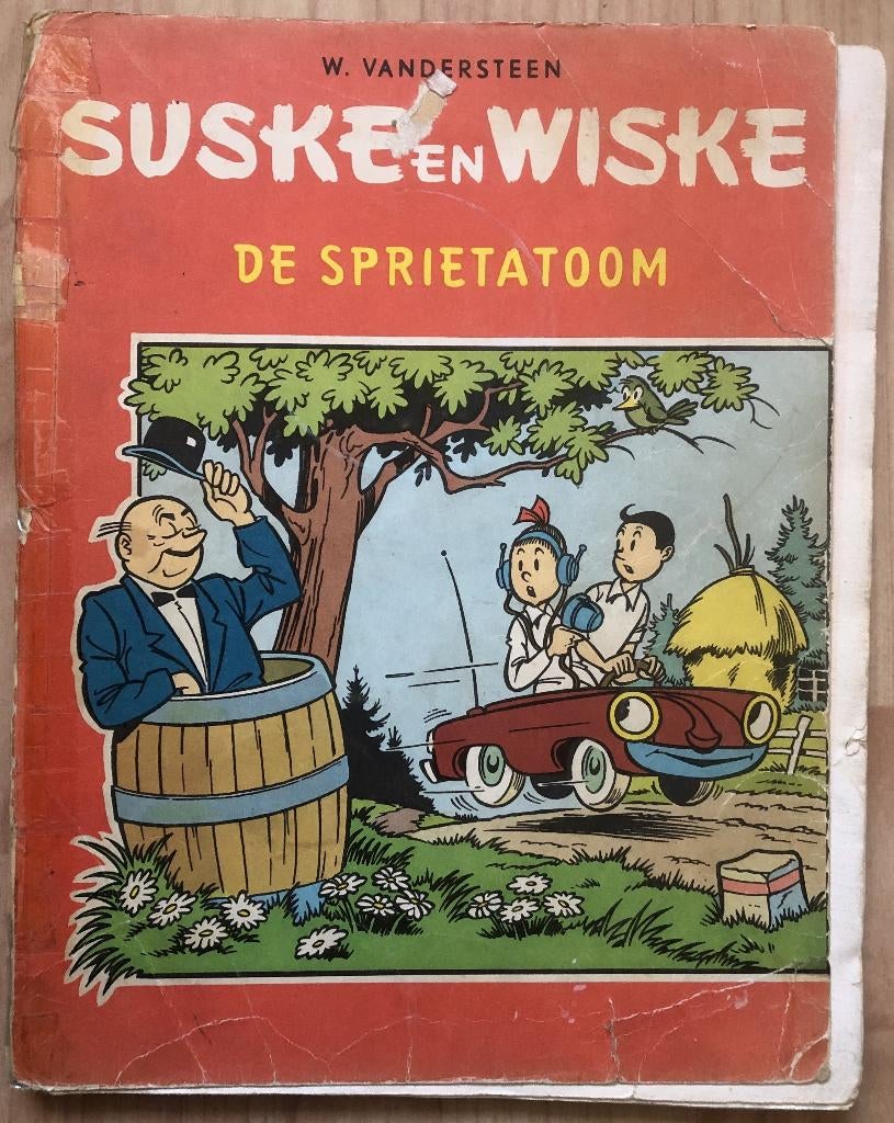 WILLY VANDERSTEEN - SUSKE EN WISKE - DE SPRIETATOOM, Boeken, Stripboeken, Eén stripboek, Ophalen of Verzenden, Gelezen, Willy Vandersteen