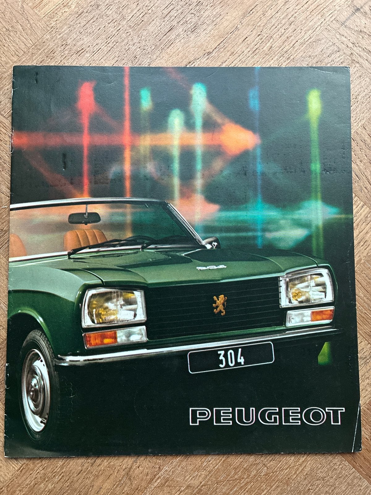 Peugeot 304 Coupé en Cabriolet brochure, Verzenden, Zo goed als nieuw, Peugeot