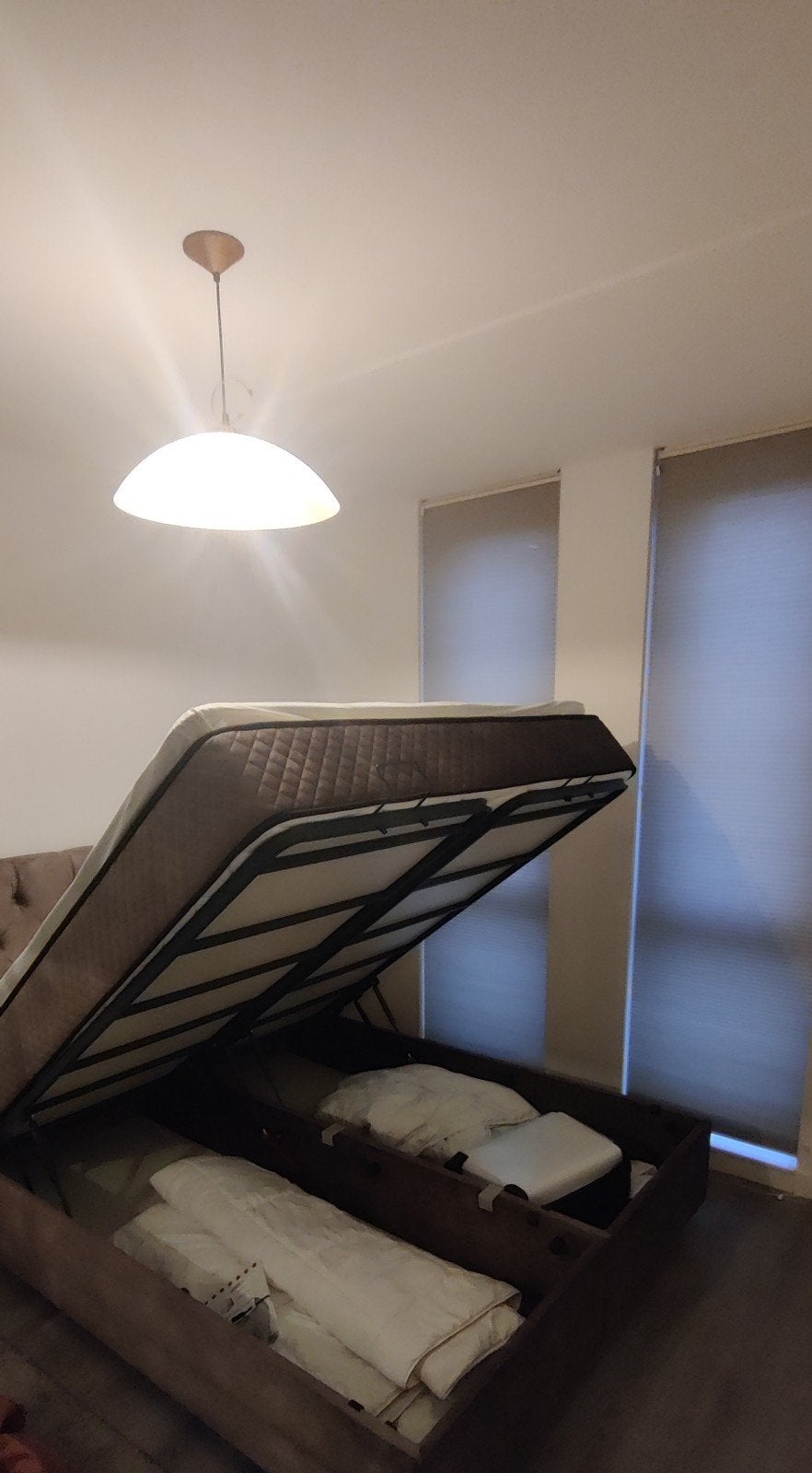 prachtige twee personens bed, Ophalen, Tweepersoons, Hout, 160 cm