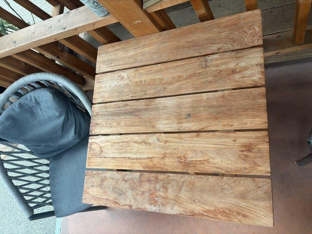 Borek | Tuinset Majinto-Salerno | Showroommodel, Gebruikt, Teakhout, Tuinset, Eettafel