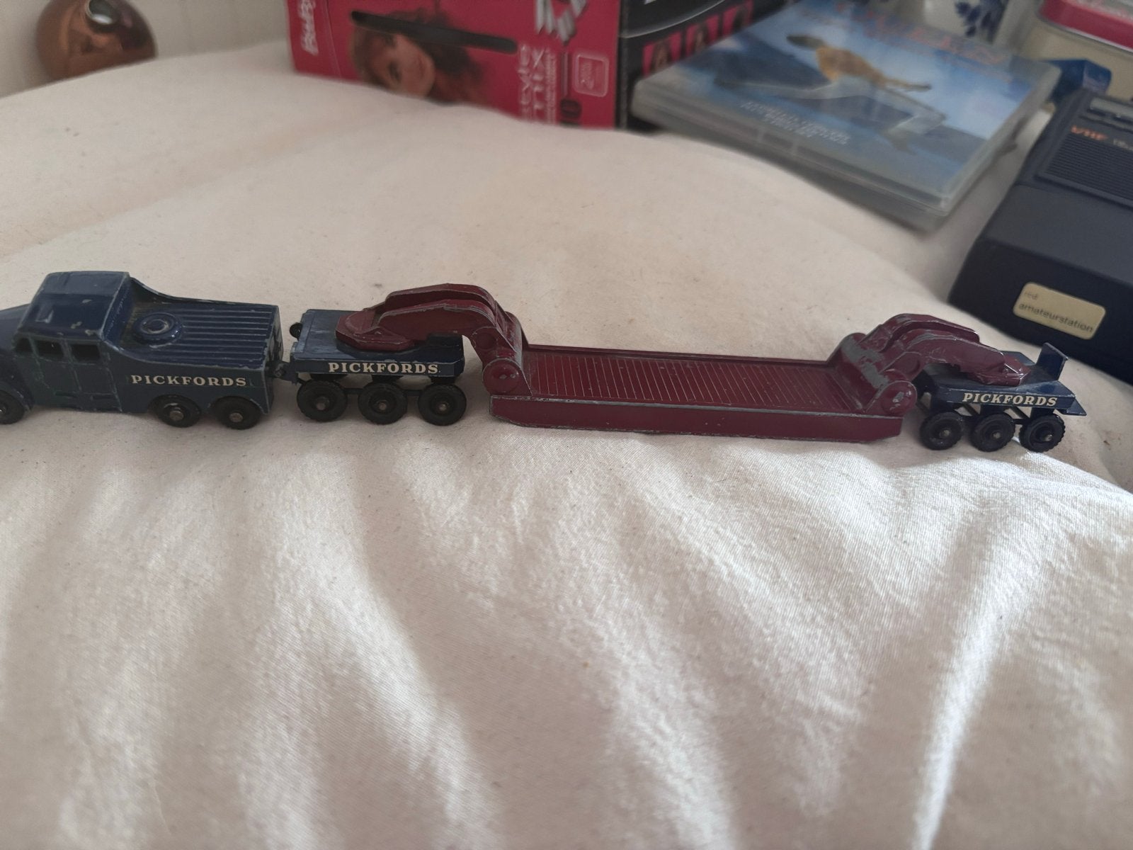 Vintage Dinky Toys Pickfords Vrachtwagen met Oplegger, Ophalen of Verzenden, Gebruikt