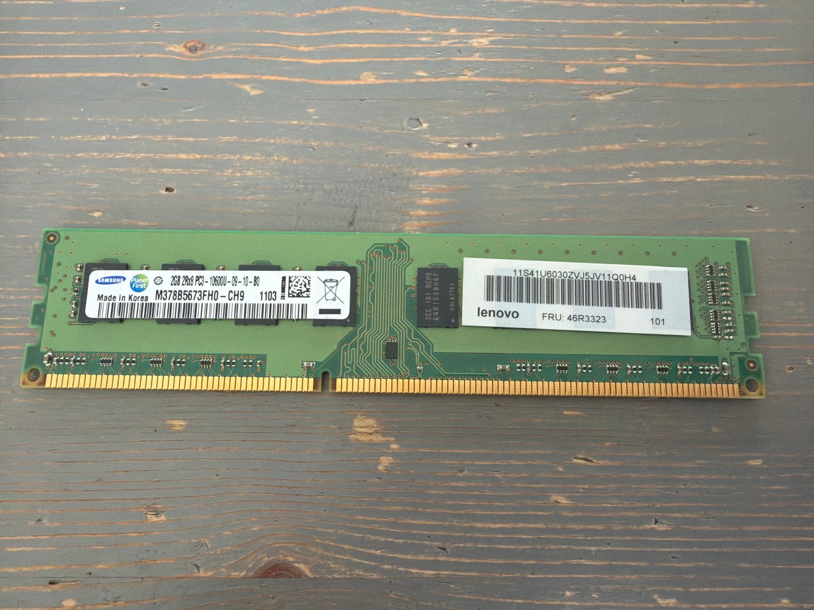 Samsung 2GB DDR3 RAM Geheugenmodule voor Desktop/Laptop, Gebruikt, Server, DDR3, Ophalen of Verzenden