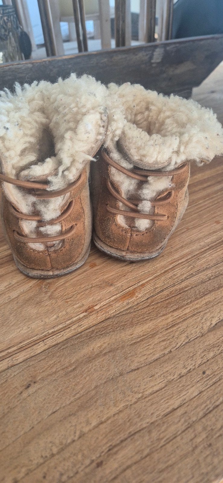Ugg baby slofjes/ schoentjes  maat S, Ugg, Gebruikt, Jongen of Meisje, Schoenen