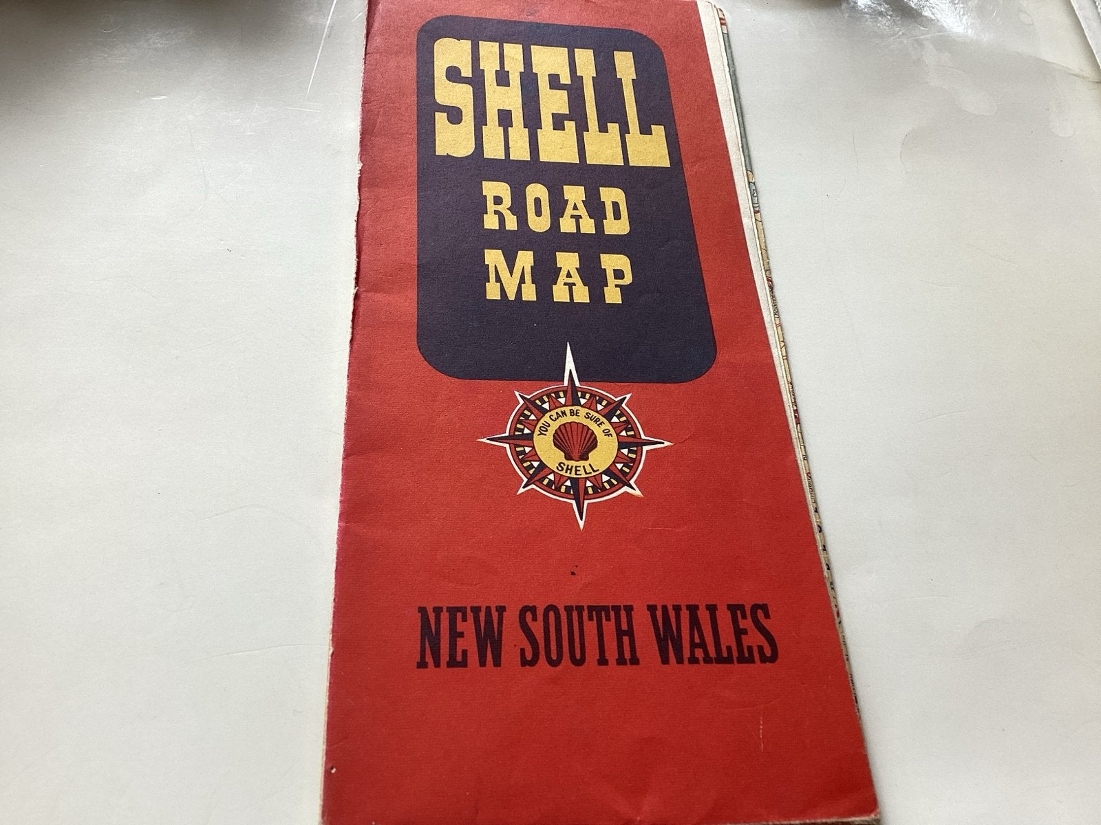 wegenkaart New South Wales uit 1954 afm is 54 x 68 cm, Overige gebieden, Ophalen of Verzenden, 1800 tot 2000, Landkaart