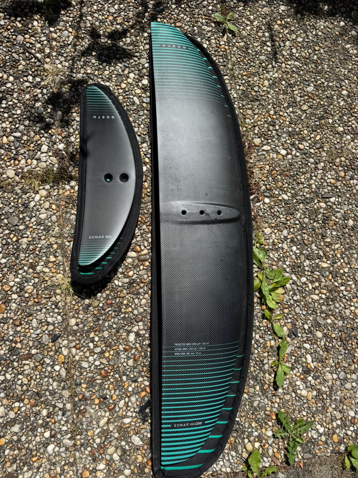 North HA 1250 frontwing + backwing S01, Watersport en Boten, Kitesurfen, Zo goed als nieuw, Geen board, Ophalen of Verzenden