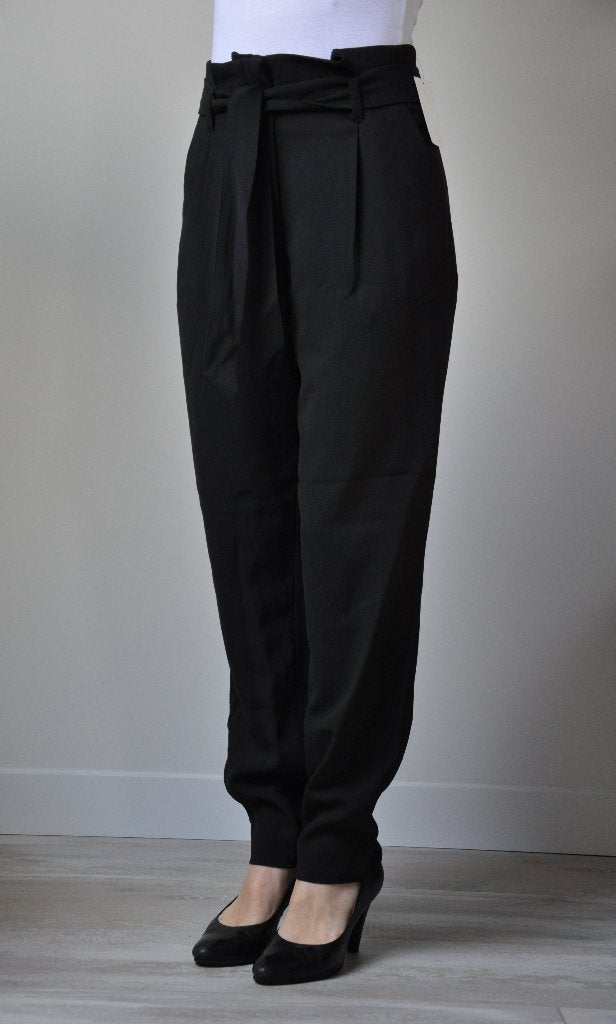 broek 34, paperbag broek xs, damesbroek 34 nieuw, H&M, Zwart, Nieuw, Ophalen of Verzenden