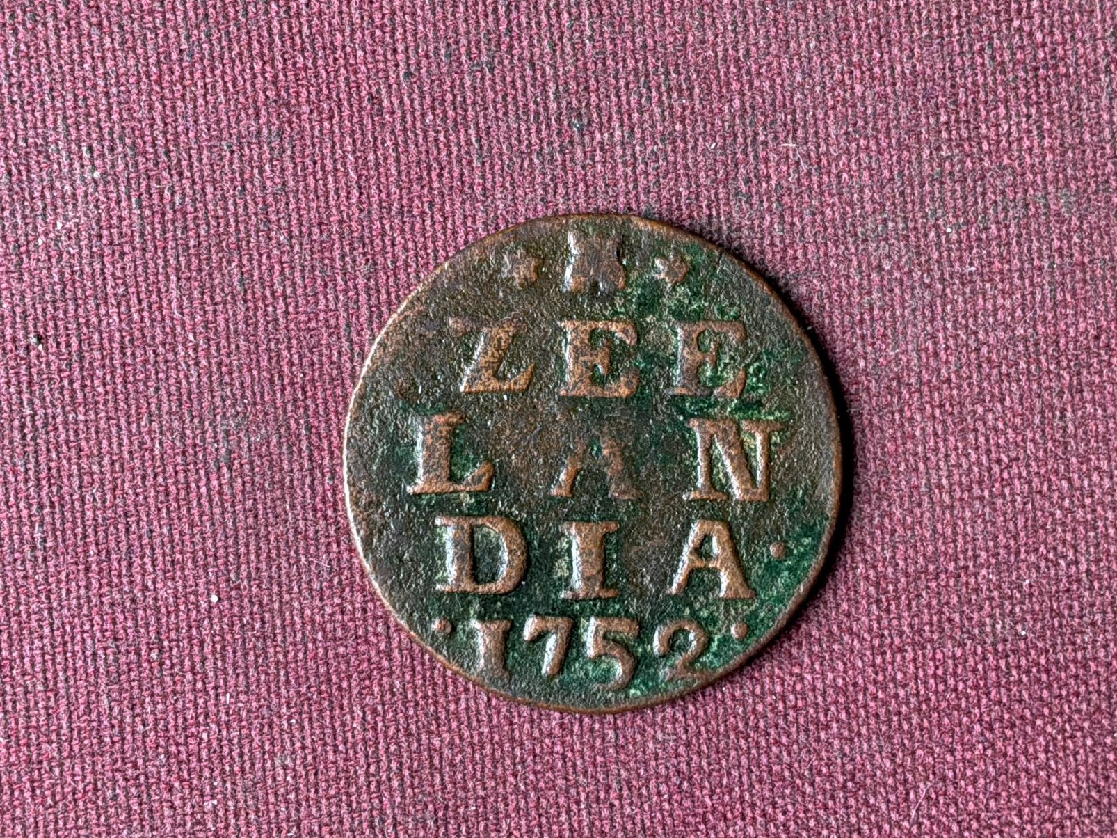 Schaars duit zeeland 1752, Postzegels en Munten, Ophalen of Verzenden, Vóór koninkrijk, Overige waardes