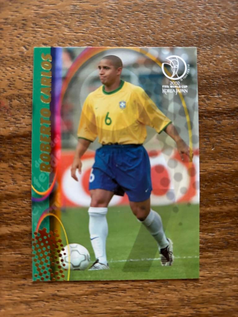 Roberto Carlos Spelerskaart - FIFA World Cup 2002, Ophalen of Verzenden, Nieuw, Buitenlandse clubs, Spelerskaart