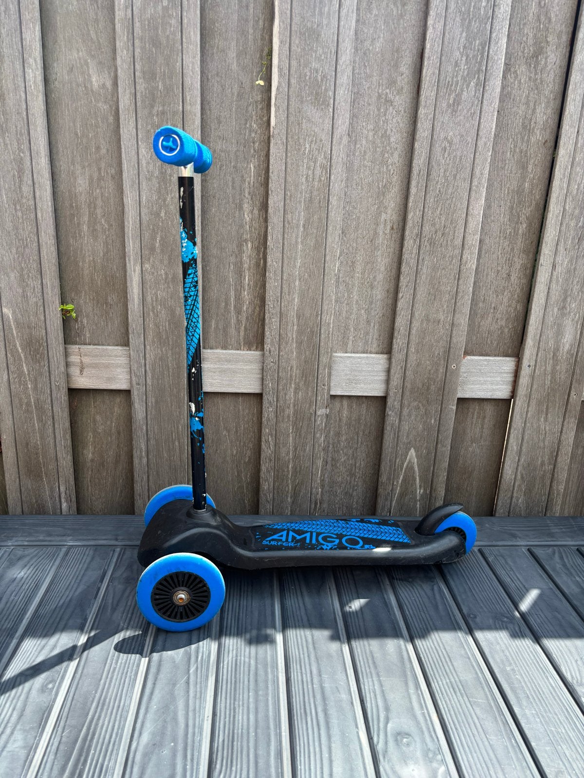 Amigo driewieler step - Zwart/Blauw, Fietsen en Brommers, Steps, Ophalen of Verzenden, Gebruikt, Gewone step
