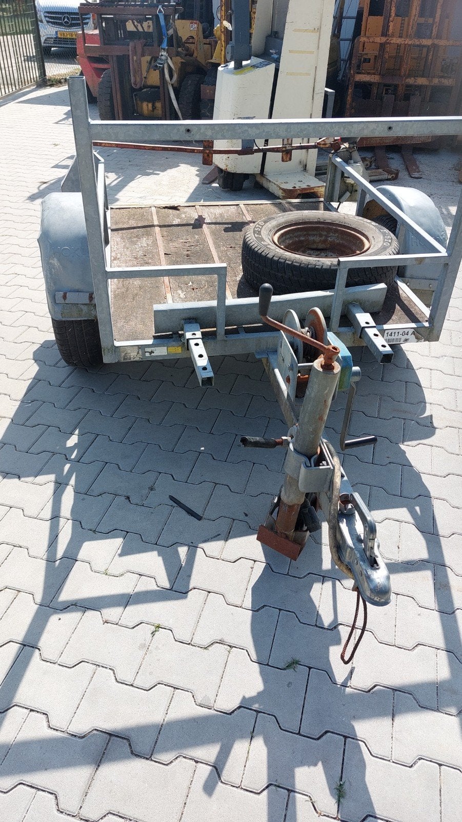 Trilplaat aanhanger, Auto diversen, Ophalen of Verzenden, Gebruikt