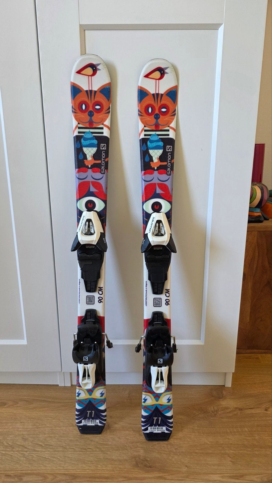 Salomon T1 kinder ski's 90 cm, Ophalen, Gebruikt, Salomon, Skiën