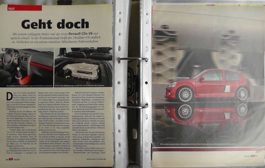 Renault Clio V6 Phase 2 ? Eerst autotest 11x lezen, Ophalen, Gelezen, Renault
