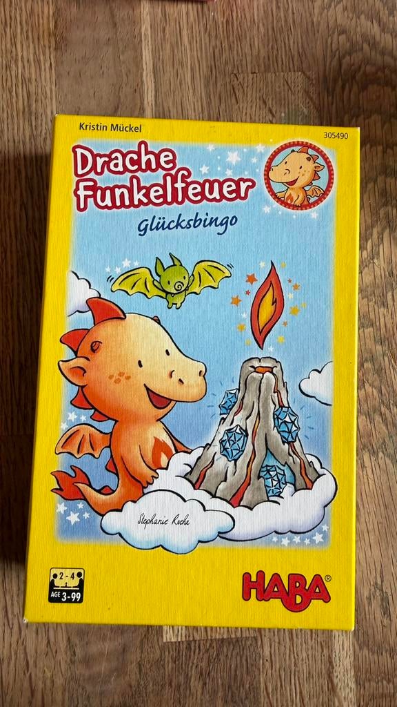 HABA Draak Flonkervuur bingo spel, Ophalen, Zo goed als nieuw