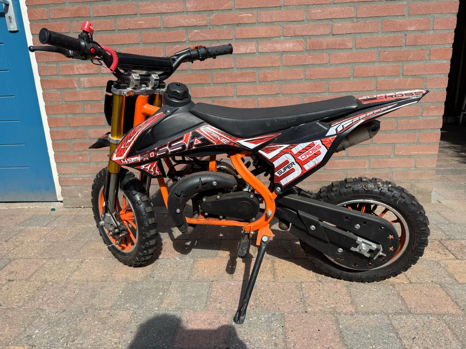 Stoere Nitro Dirtbike - Perfect voor jonge avonturiers!, Fietsen en Brommers, Ophalen of Verzenden, Gebruikt, Schijfrem, Pitbike