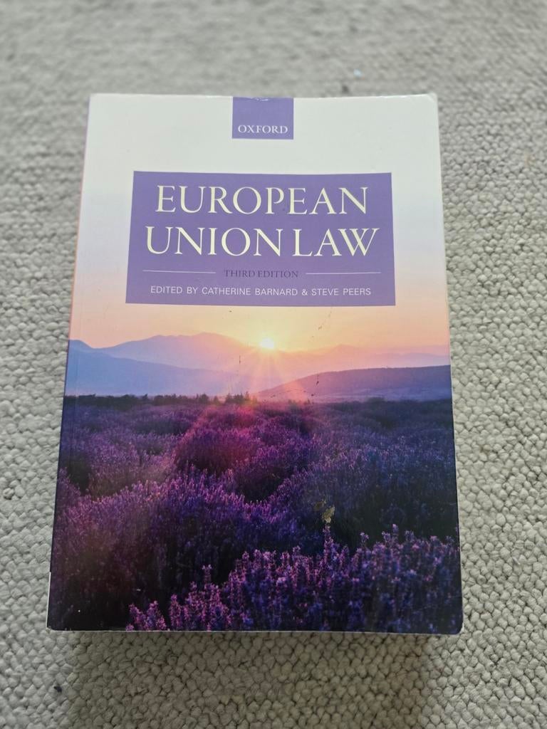European Union Law - Derde Editie (Oxford), Boeken, Studieboeken en Cursussen, Ophalen of Verzenden, Gamma, Catherine Barnard & Steve Peers