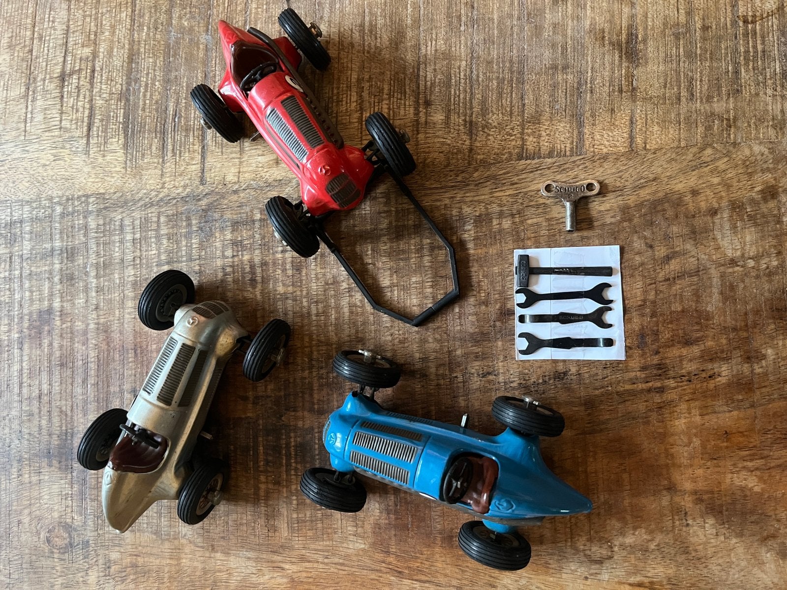 Schuco Studio 1050 Mercedes Grand Prix (1936) - Set van 3, Ophalen of Verzenden, Zo goed als nieuw, Overige schalen, Auto onroad