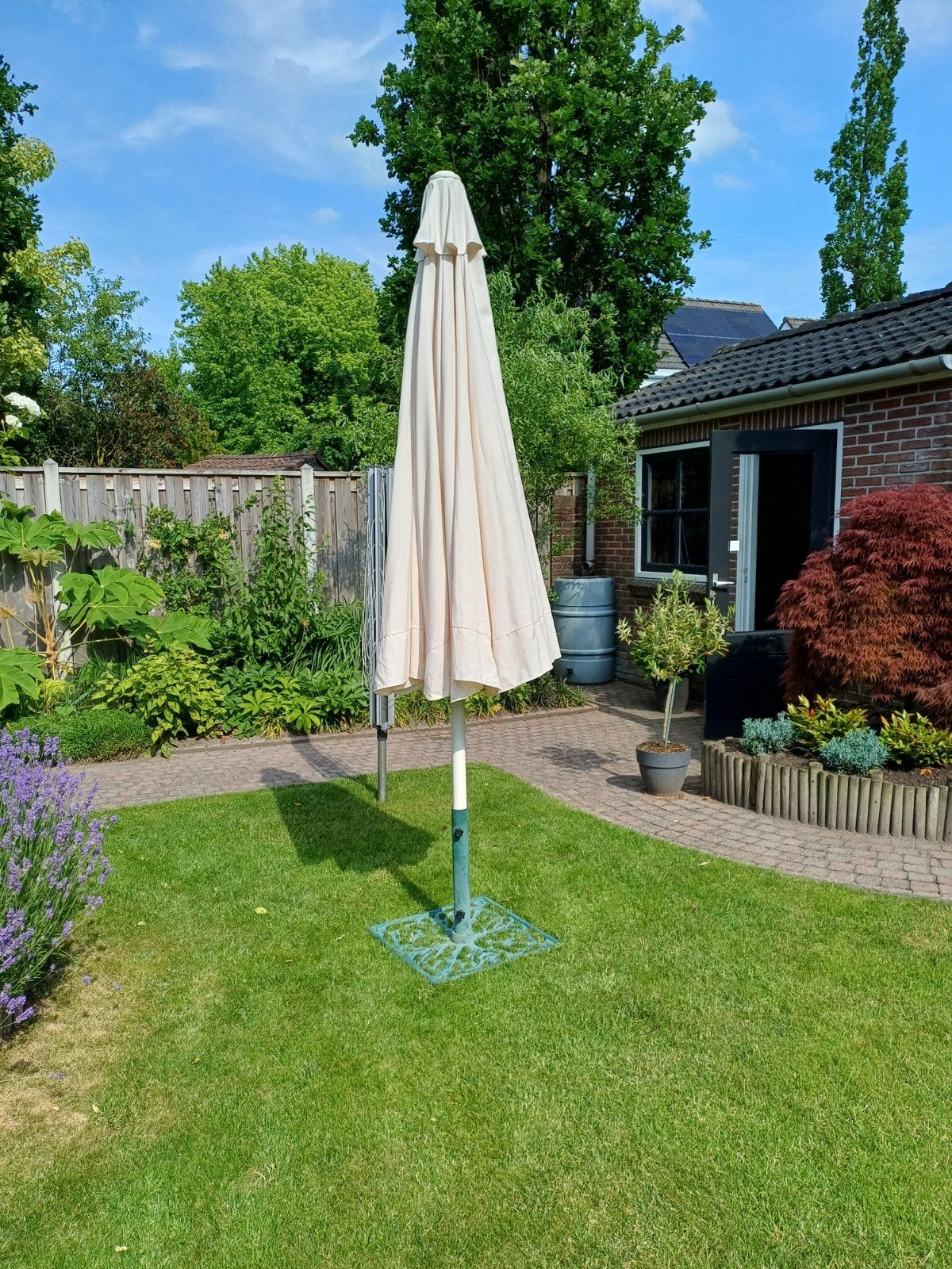 Grote tuinparasol., Ophalen of Verzenden, Parasolvoet