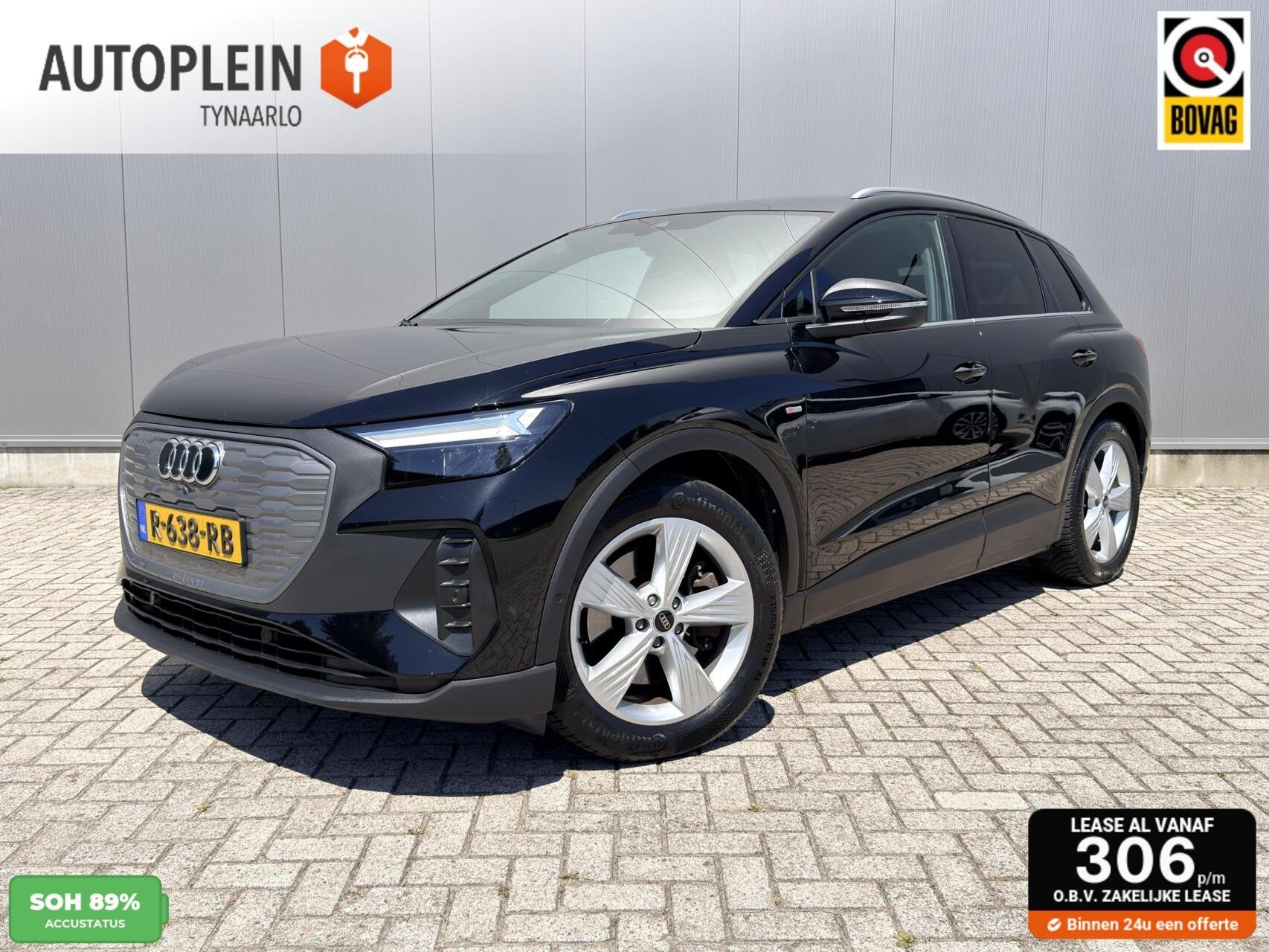 Audi Q4 e-tron 45 quattro Edition 77 kWh 1e eig|Trekhaak|1 j, Auto's, 12 maanden, Gebruikt, Zwart, Origineel Nederlands