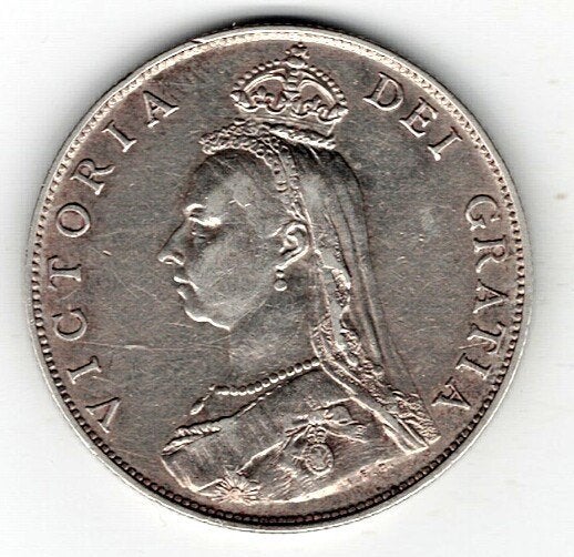 26-1756 Engeland, florin 1887, Ophalen of Verzenden, Overige landen, Losse munt, Zilver