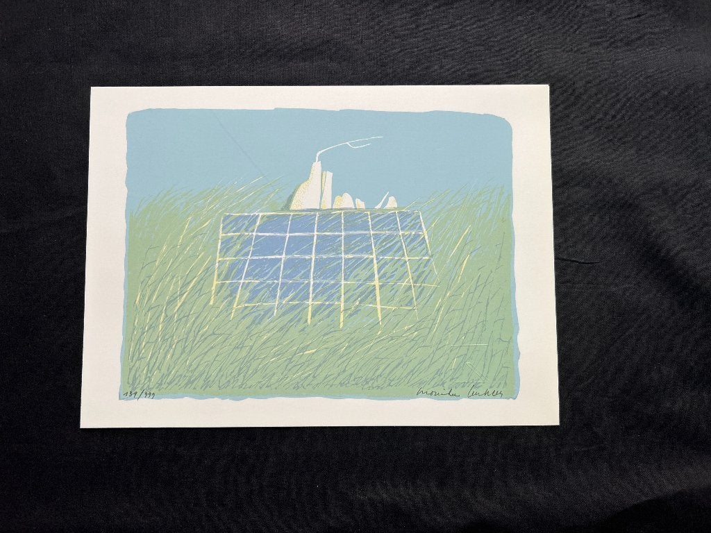 Zeefdruk Monika Lenssen   ZOMEROPRUIMING, Antiek en Kunst, Kunst | Litho's en Zeefdrukken, Origineel, Ophalen of Verzenden, Zeefdruk