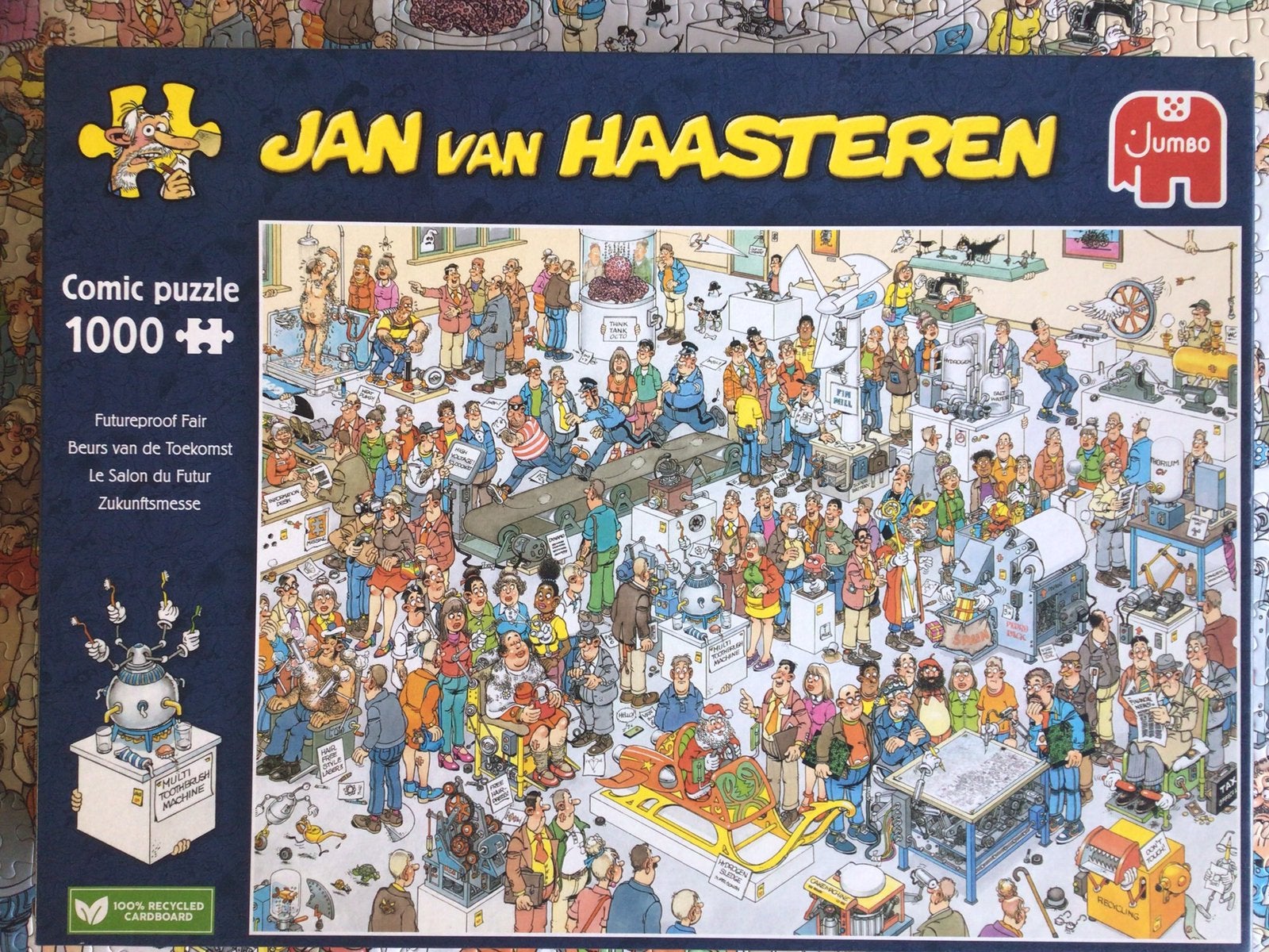 J.v.Haasteren puzzel. Beurs v.d.Toekomst. 1000 stukjes., Ophalen, 500 t/m 1500 stukjes, Zo goed als nieuw