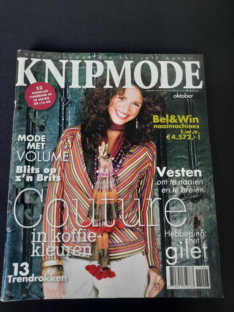 Knipmode oktober 2006 - Mode met volume, Ophalen of Verzenden, Gelezen, Damesbladen