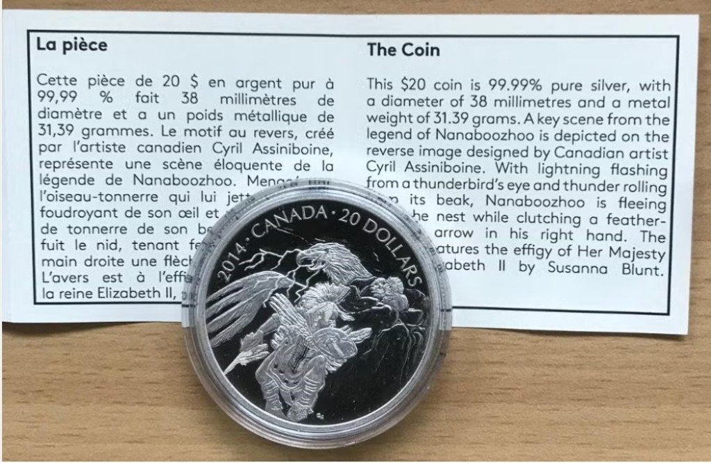 Canada - Silver 20 Dollar 2014 - Legend of Nanaboozhoo, Postzegels en Munten, Munten | Amerika, Verzenden, Noord-Amerika, Setje