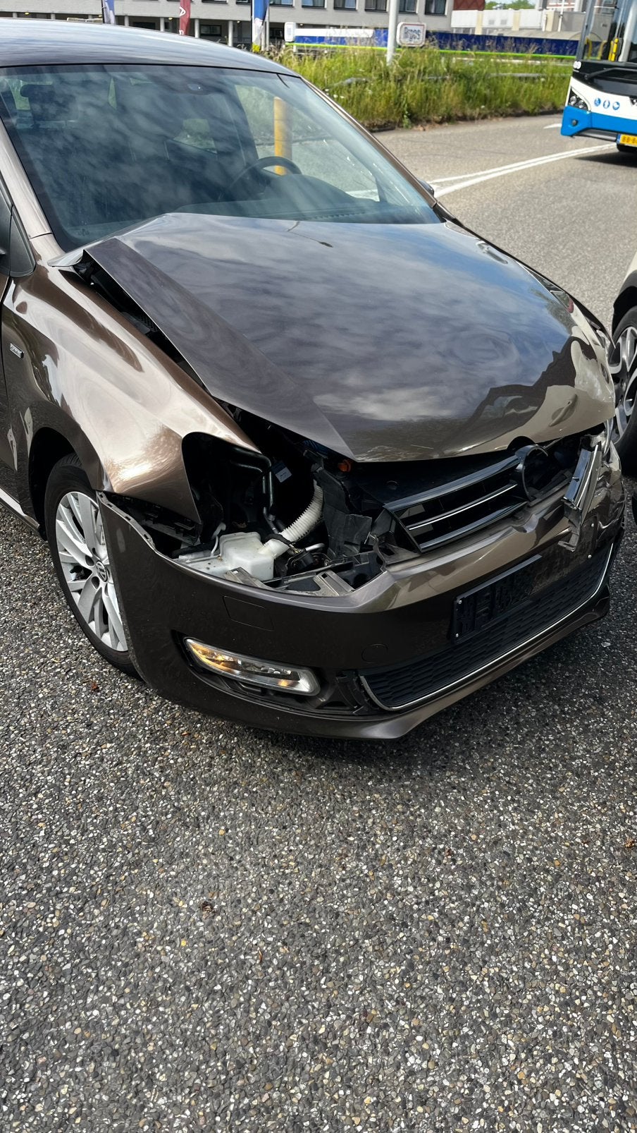 Schade Volkswagen Polo, Ophalen, Bruin, Volkswagen, Handgeschakeld