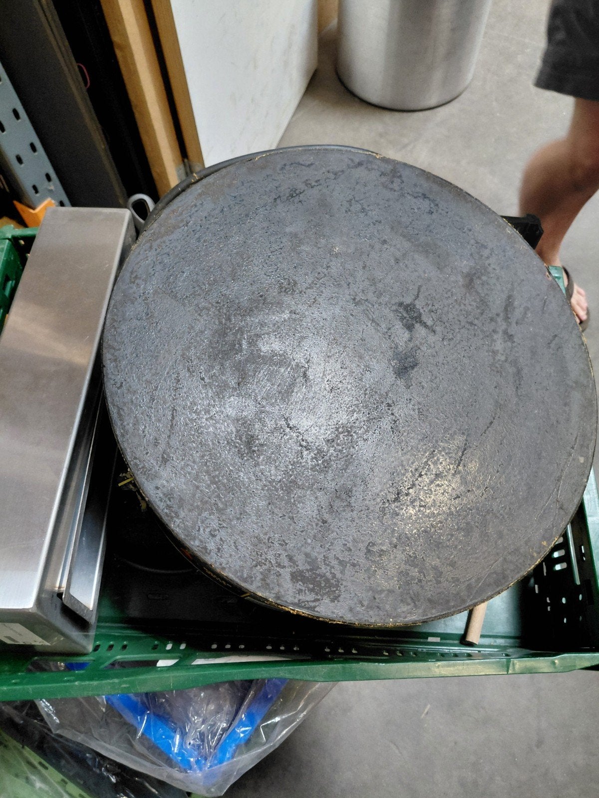 Professionele Crêpe Pan Roller Grill CFE 400 met toebehoren, Witgoed en Apparatuur, Onderdelen en Toebehoren, Ophalen, Gebruikt