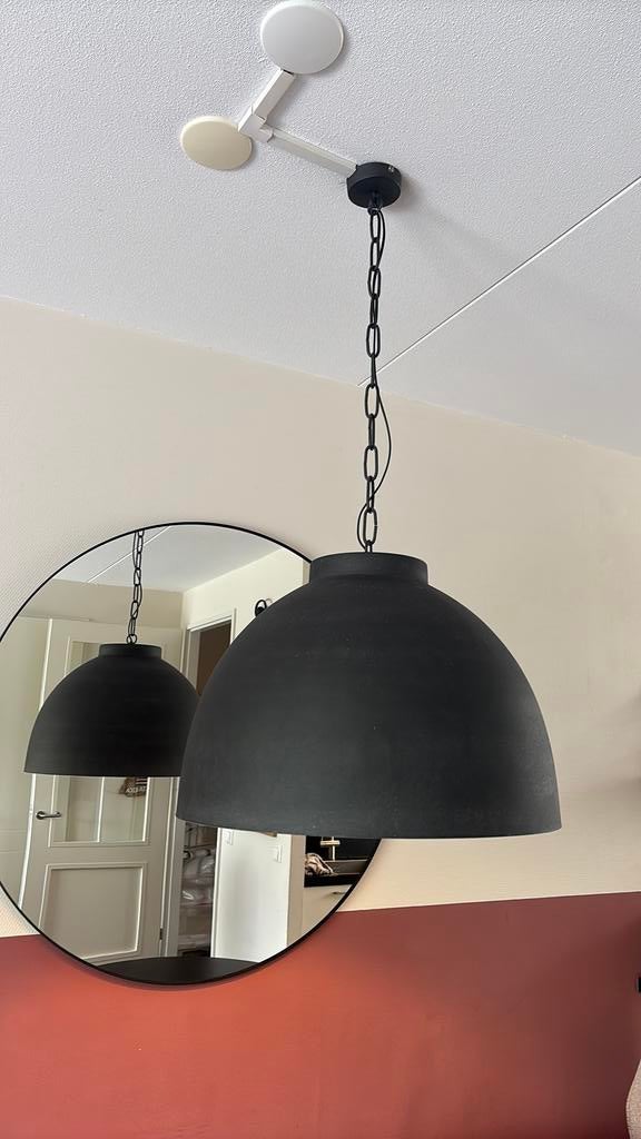 Hanglamp betonlook 60cm ø, Ophalen, Zo goed als nieuw