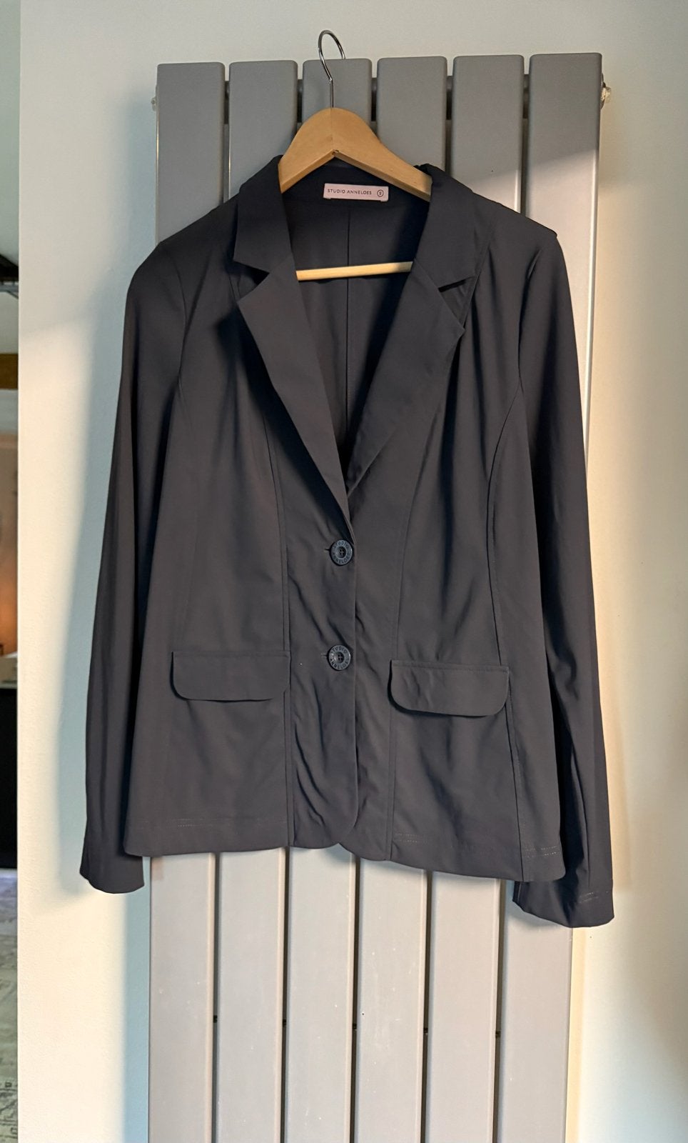 Studio Anneloes Clean blazer antraciet S, Ophalen of Verzenden, Zo goed als nieuw, Jasje, Maat 36 (S)