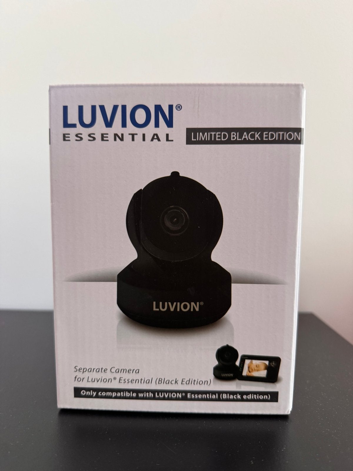 2x Luvion Essential Limited Black babyfoon camera’s, Ophalen of Verzenden, Gebruikt, Minder dan 100 meter, Camera