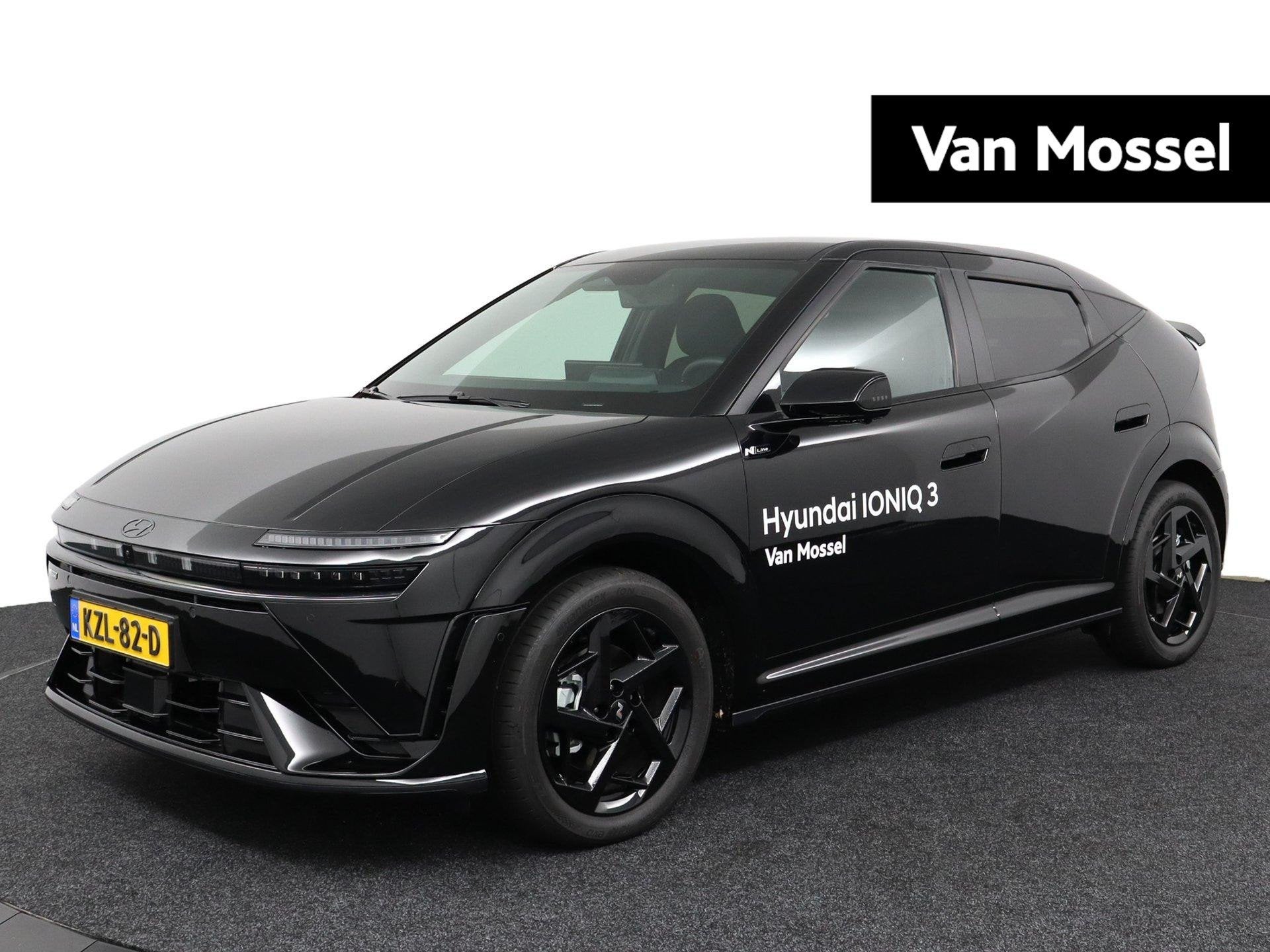 Hyundai IONIQ 3 N Line 61 kWh | 468 km WLTP | NIEUW ! |, Auto's, 136 pk, 750 kg, Alcantara, Zwart