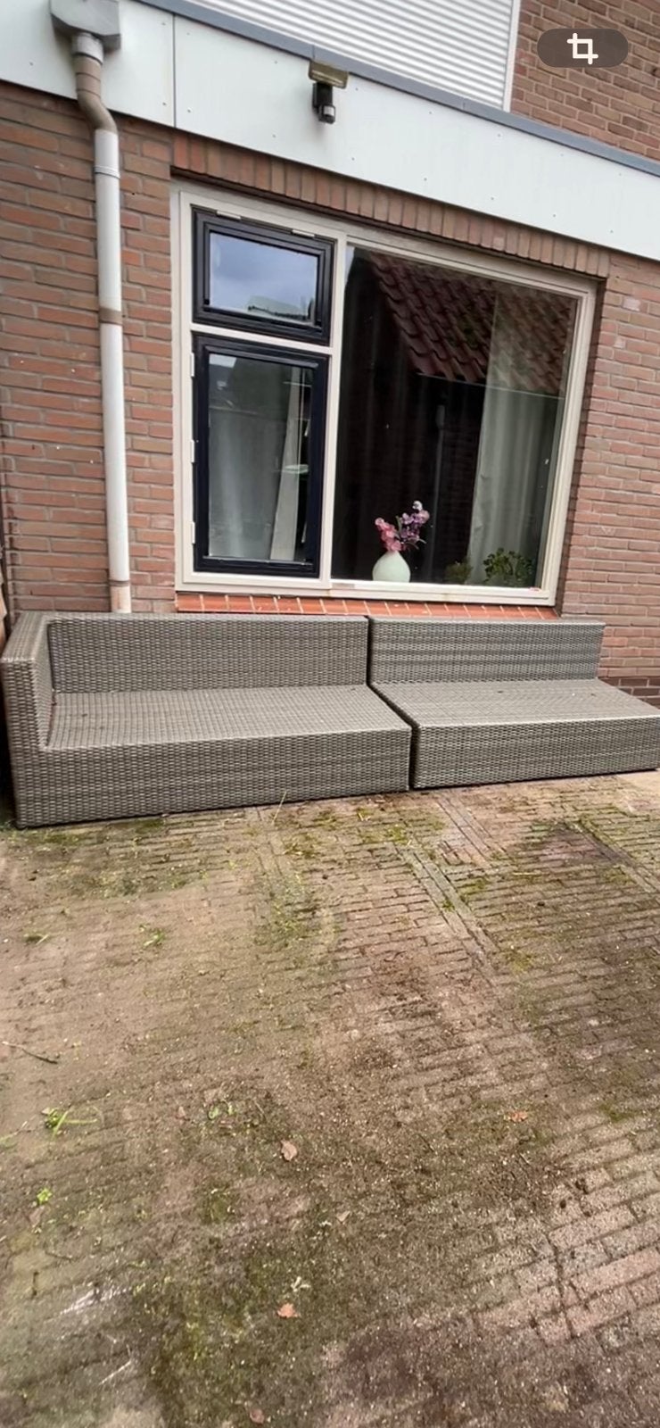 Tuinbank zsm weg, Ophalen, Zo goed als nieuw, Wit, Minder dan 100 cm