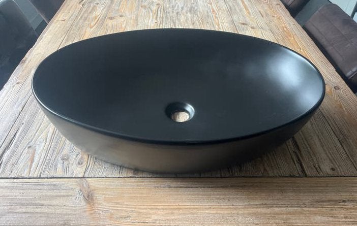 Jungborn TWO waskom nieuw in doos mat zwart met toebehoren, Ophalen, Nieuw, Wastafel
