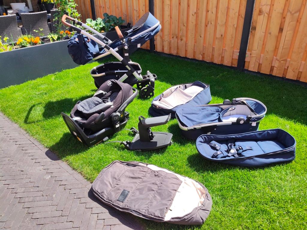 Complete Joolz Day2 set met Maxi-Cosi en accessoires, Ophalen, Gebruikt, Verstelbare duwstang, Combiwagen
