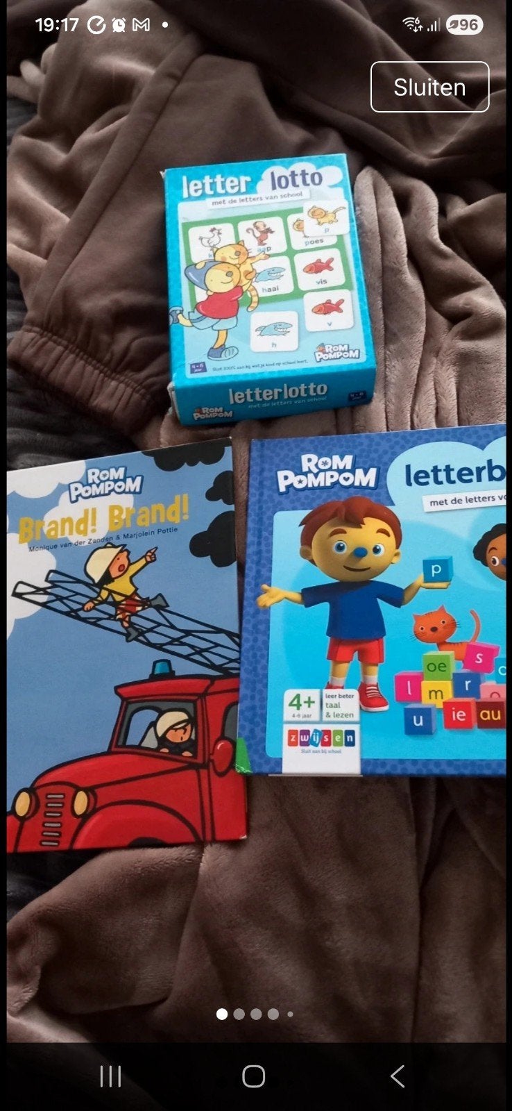 Rom Pom Pom Letterlotto & Boek Leren Lezen, Ophalen of Verzenden, Gelezen, Diverse auteurs, 3 tot 4 jaar