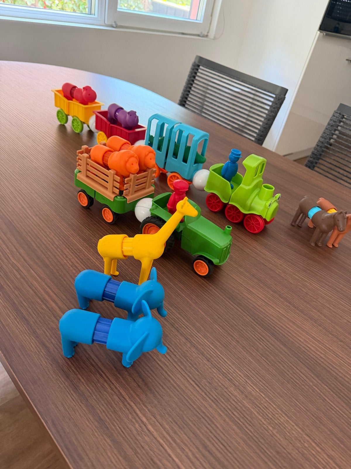 SmartMax trein en traktor met dieren, Ophalen, Gebruikt