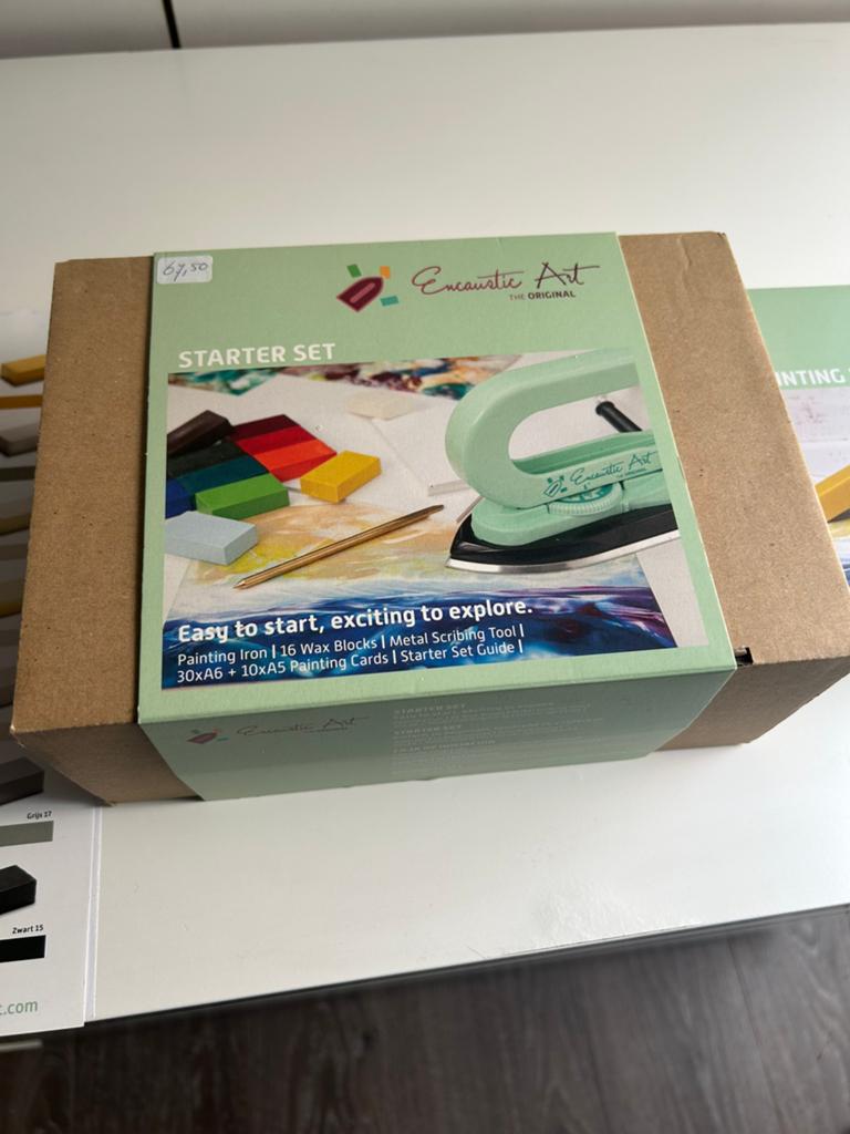 Encaustic Art starterset - 1x gebruikt, Ophalen, Zo goed als nieuw, Overige typen