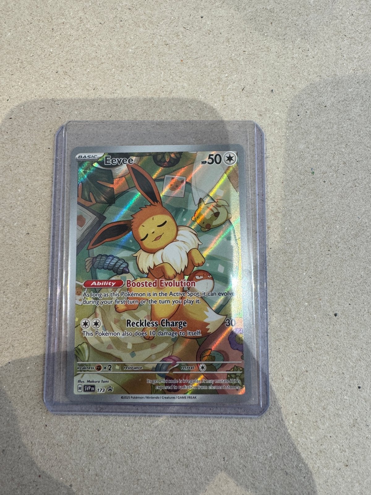 Eevee Promo 173, Ophalen of Verzenden, Zo goed als nieuw, Losse kaart, Foil