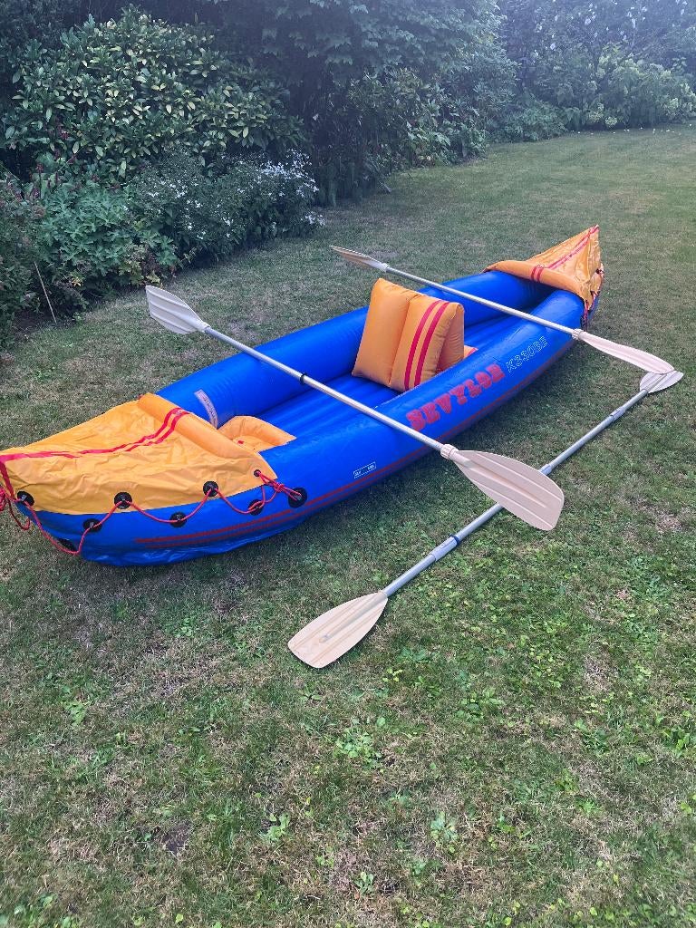 Sevylor 2 persoons kajak K330BE, zo goed als nieuw, Watersport en Boten, Ophalen, Zo goed als nieuw, 2-persoons