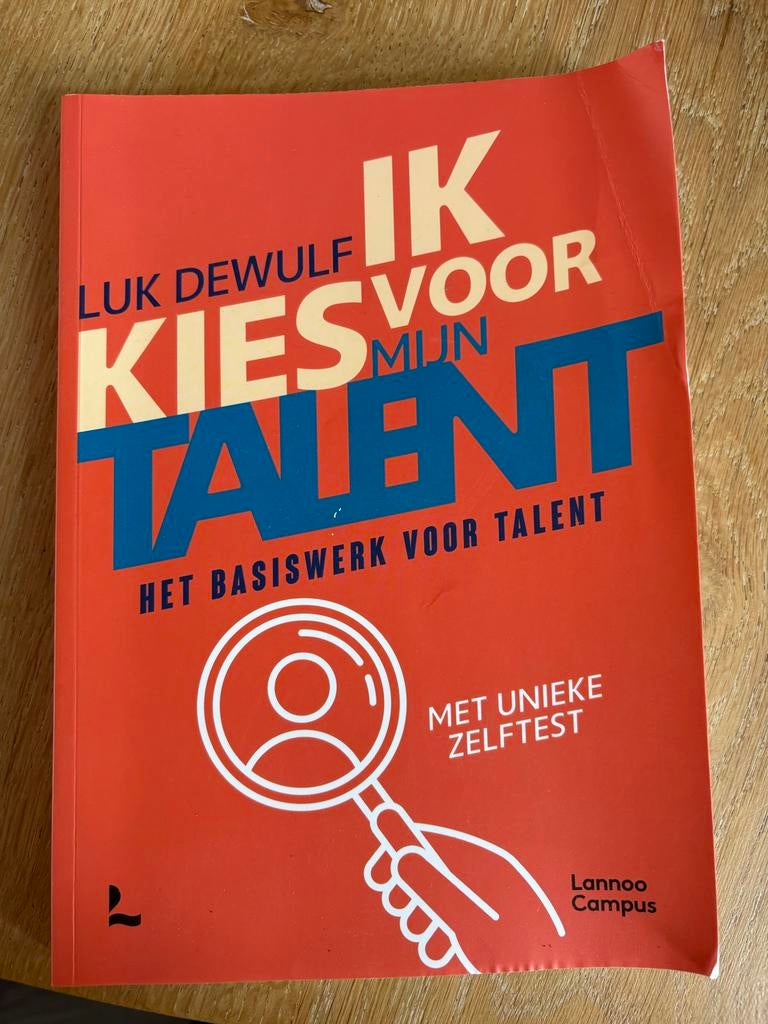 Ik Kies Voor Mijn Talent - Luk Dewulf (met zelftest), Ophalen of Verzenden, Zo goed als nieuw